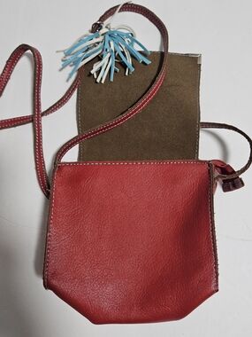 Kimchi Blue Red Crossbody Bag with Tassel Charm